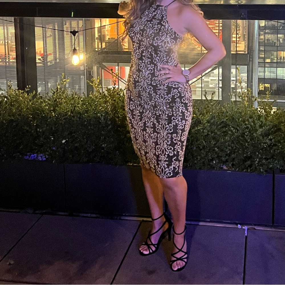 M glitter dress